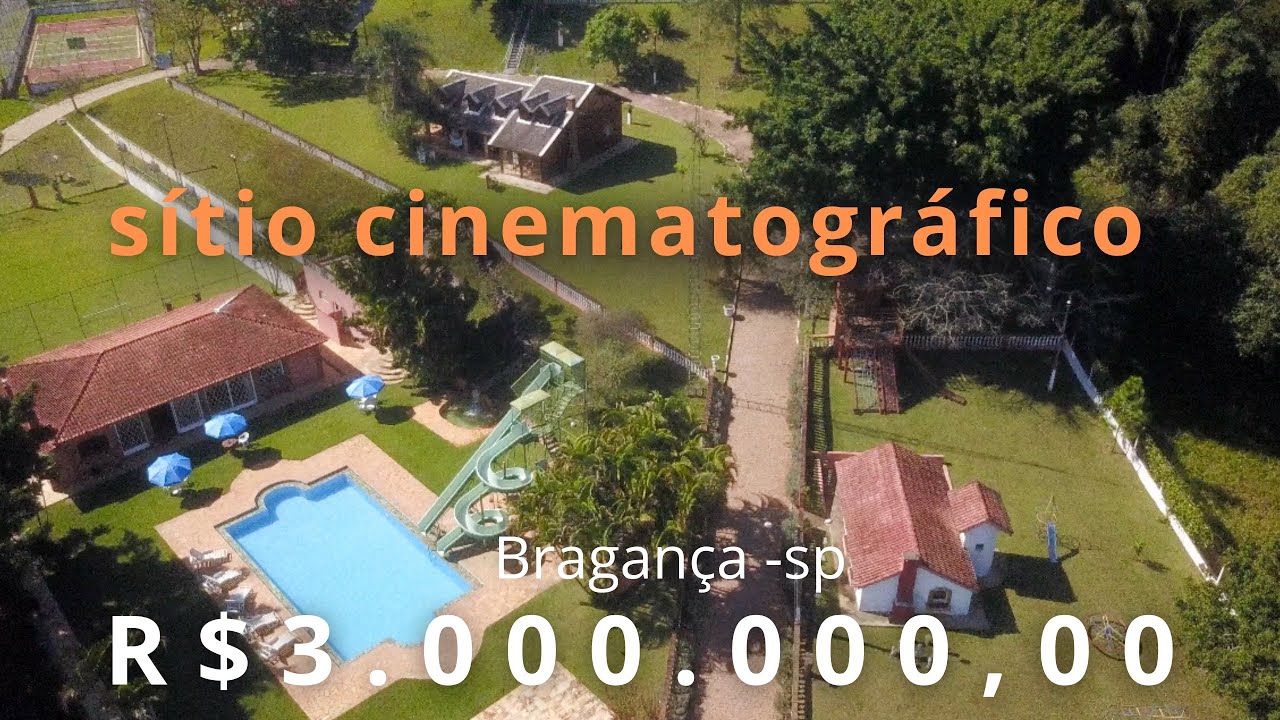 Sítio cinematógrafo a venda em Bragança Paulista com estrutura de clube