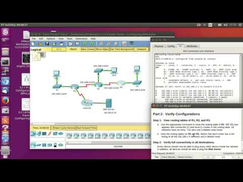 Packet Tracer 3.2.1.8 - Configuring RIPv2 (Routing Information Protocols)