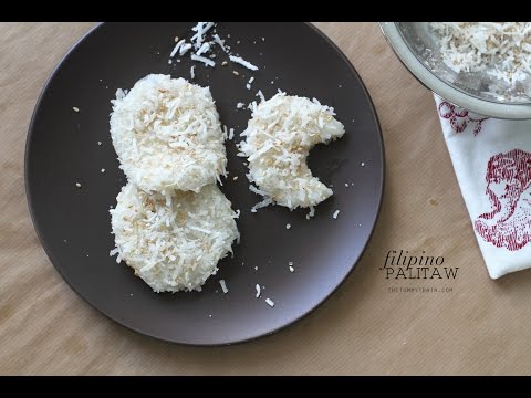 Filipino Palitaw RECIPE | Filipino Recipes | The Tummy Train