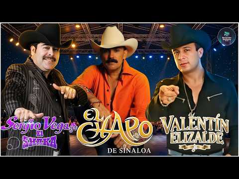 🎶Valentín Elizalde, Sergio Vega, El Chapo - Éxitos Mix 🔥 Leyendas Sinaloenses