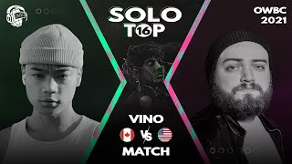 This is my favorite Match routine. The most groovy house I think I’ve ever heard（00:03:54 - 00:08:38） - VINO VS MATCH | Online World Beatbox Championship 2021 | TOP 16 | SOLO BATTLE