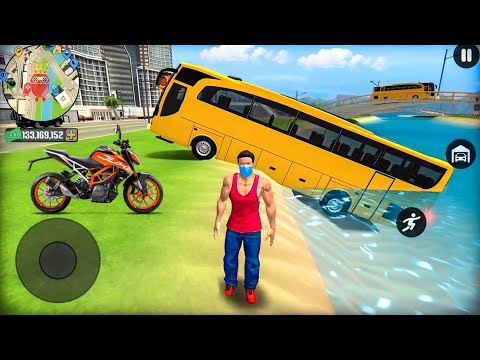 Go to Town 6 - Transport Bus & Bike Driving in Open World Game - Android Gameplay