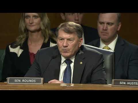 Rounds Questions Ag Secretary Rollins at a Senate Appropriations Subcommittee Hearing