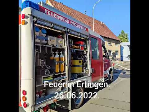 Feuer in Ertingen