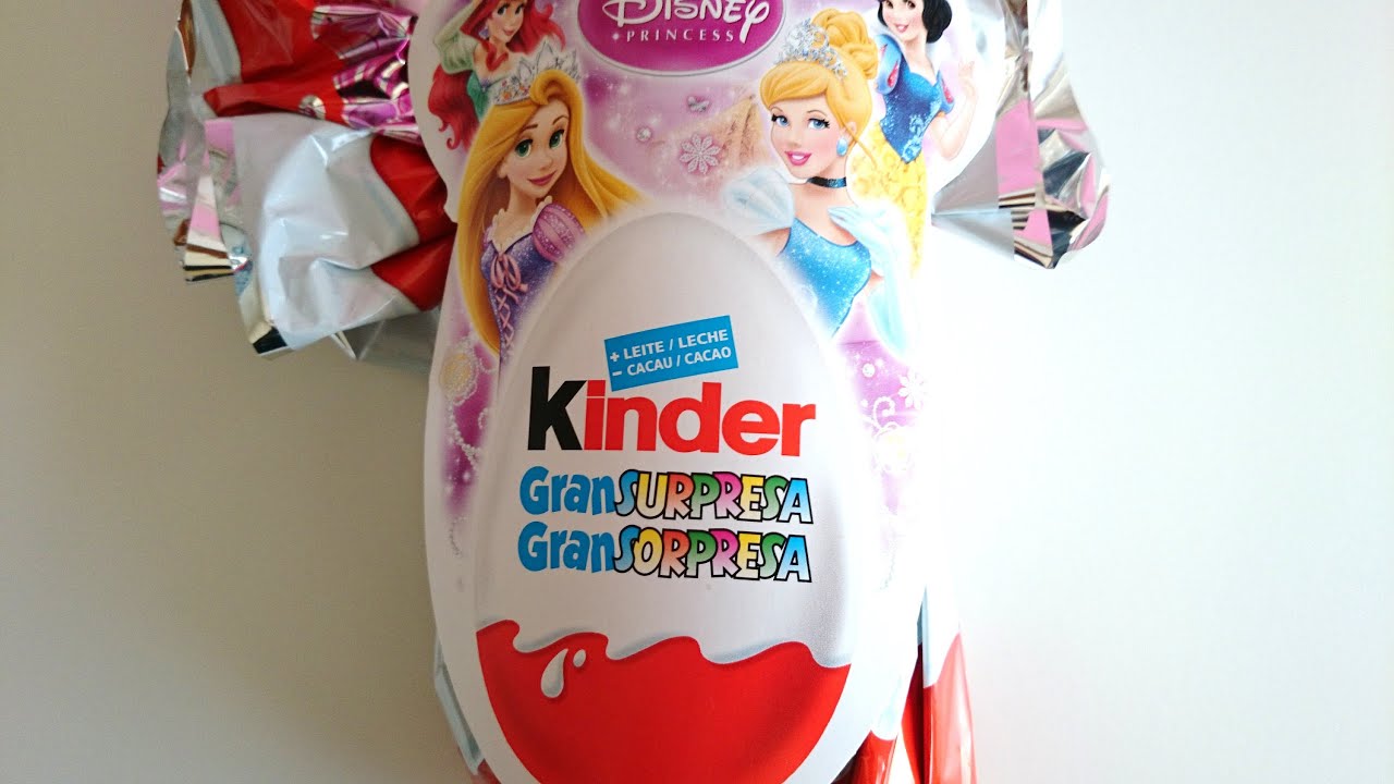Huevo kinder gigante Princesas Disney - Giant kinder princess egg