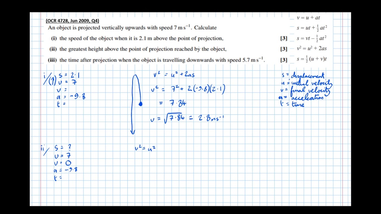 Kinematics with Constant Acceleration (suvat)