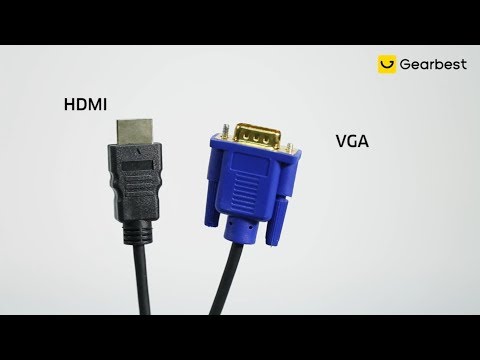 Yeshold HDMI to VGA Adapter Connector Cable for Gold Male 1.8M - Gearbest.com