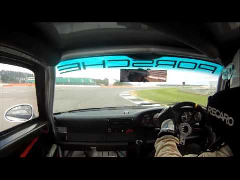 Paul Mclean driving a 993 GT2 Evo at Silverstone Classic 2016