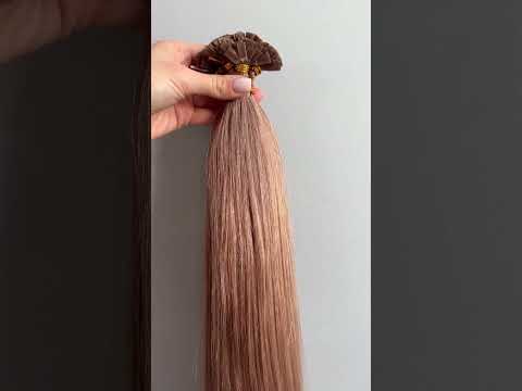 Волосся для гарячого нарощування на капсулах, 55 см, пряме, 200 пасом, світло-русяве (16) video