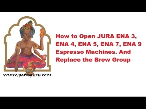How to open Jura ENA 3, ENA 5 and ENA 9 Espresso Machine to Replace the Brew Group