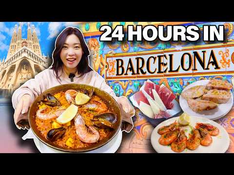 24 Hours in Barcelona 🇪🇸 || Ultimate Must Try Food & What to See!