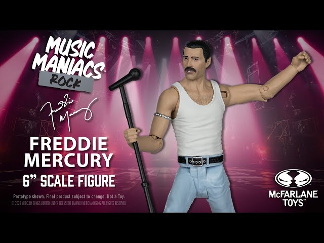 Vídeo relacionado con McFarlane Toys - Music Maniacs Rock Freddie Mercury 6in Action Figure
