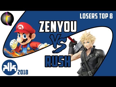 KKON18 Main Event: SSB Wii U - LT8 - Zenyou vs Rush