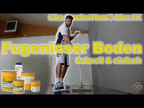 Betonoptik als Fußboden mit Sika Aton