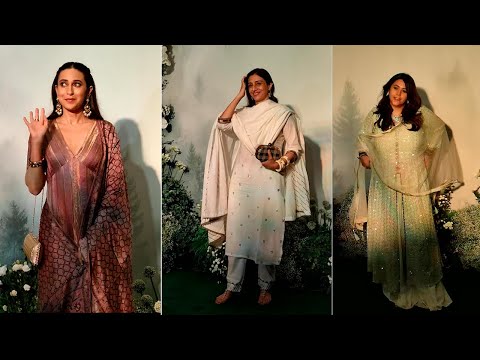 Karishma Kapoor And  Ekta Kapoor & Tabu at Arpita Khan Eid Party | Bollywood Chronicle