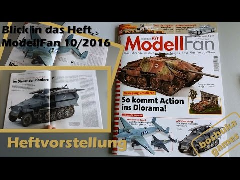 Heftvorstellung Deutsch ModellFan Oktober 10/2016 Hetzer, Sd.Kfz. 251 für Tabletopper