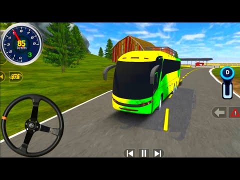 Coach Bus Offroad Driving 2025 - Real Uphill Bus Drive Simulator 3D - Android Gameplay