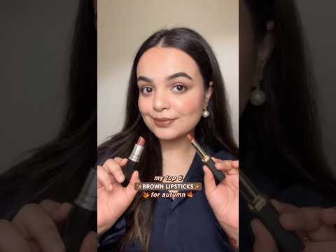 Brown lipsticks for fall! ✨🍂 Suitable for Indian skin tones 🤎
