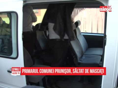 Primarul comunei Prunişor, săltat de mascaţi
