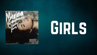Marina and the Diamonds - Girls (Lyrics)
