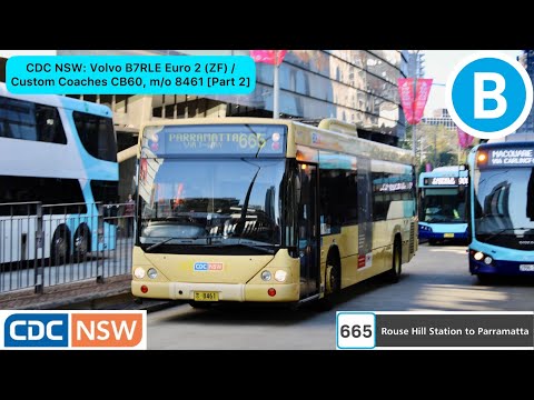 CDC NSW: Volvo B7RLE Euro 2 (ZF) / Custom Coaches CB60, m/o 8461 [Part 2]