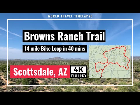 Scottsdale Browns Ranch Loop Trail 🚴‍♂️ MTB 🎥 4K (October 2021) 14 miles in 40 mins clockwise
