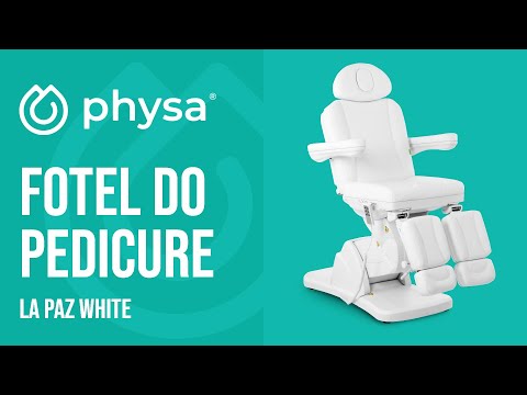 Video - Fotel do pedicure - 175 kg - biały