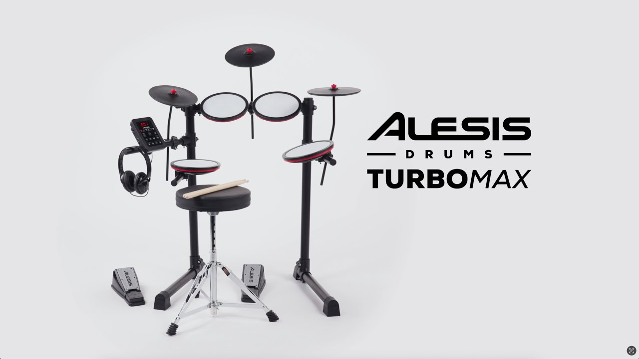 Alesis TURBOMAX 7pc Electronic Drum Kit w/Bluetooth