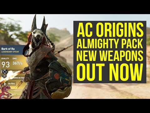 Assassin's Creed Origins DLC NEW AMAZING WEAPONS - Almighty Pack (AC Origins Almighty Pack) Video