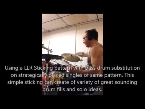 Cool Drum Fill Using Very Simple Sticking Pattern (LLR)