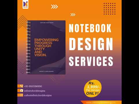 Notebook cover design service