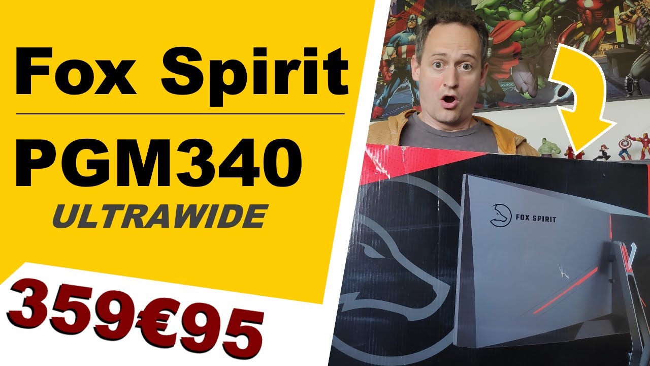 Je reçois mon écran ULTRA LARGE 34" 🤩 Fox Spirit PG340