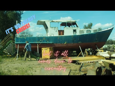 EP58:  Cutting the back off your boat, Boat RE-FIT on a STEEL TRAWLER.