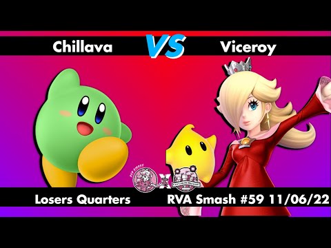 RVA Smash #59: Chillava (Kirby) vs Viceroy (Rosalina & Luma) - Losers Quarters - Smash Ultimate SSBU