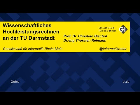 Wissenschaftliches Hochleistungsrechnen an der TU Darmstadt