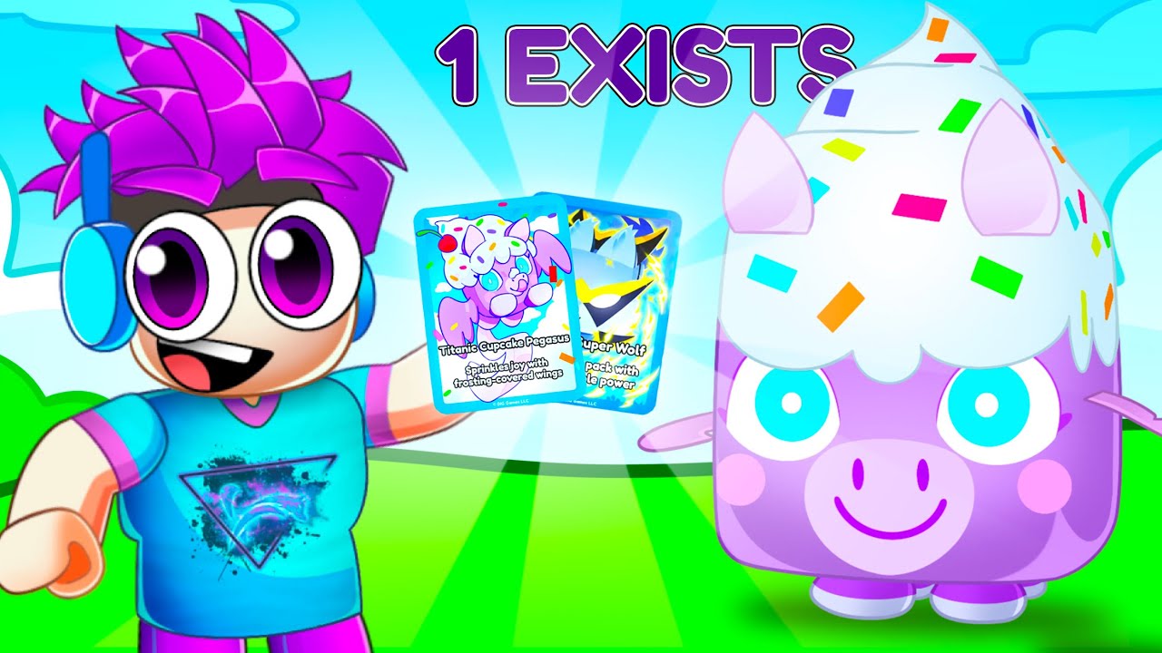 I Combined The 1st TITANIC Cupcake Pegasus IN THE WORLD! (Pet Sim 99 Trading Card Update)