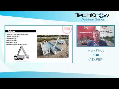 TechKnow Webinar Series - FBR (ASX:FBR)
