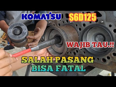 INSTALL THE CORRECT PISTON RINGS,KOMATSU S6D125