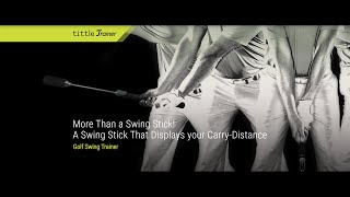 Tittle Golf Swing Trainer with Carry-Distance Display