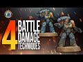 4 Amazing Battle Damage Techniques for your Warhammer | 40K | Duncan Rhodes