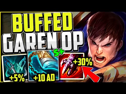GAREN IS A 1v9 MACHINE NOW! (MOST DMG DEALT/TAKEN) - Garen Guide Season 13 League of Legends