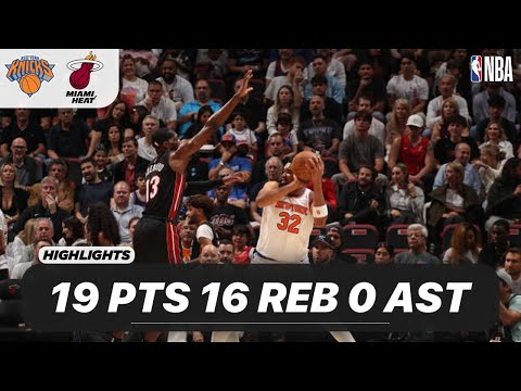 KARL-ANTHONY TOWNS vs MIAMI HEAT | 19 PTS - 16 REB - 0 AST - 1 BLK | 03-02-2025 Highlights