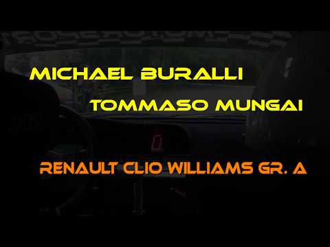 Rally Città di Pistoia 2018 Cameracar Buralli M.-Mungai T. Renault Clio Williams Gr. A