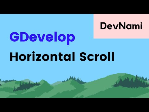 GDevelop How to Horizontal Scroll Parallax Background