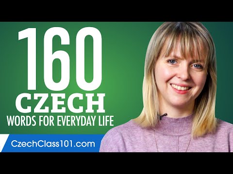 160 Czech Words for Everyday Life - Basic Vocabulary #8