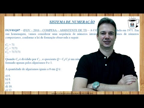 0667 - FGV - 2016 - COMPESA - SISTEMA DE NUMERAÇÃO (www.gurudamatematica.com.br)