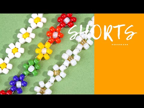 Ромашки из бисера: как приделать замочек на браслет