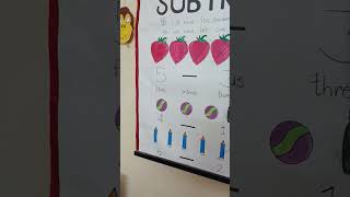 #subtraction chart for study#artwork#art&craft#online maths class #mathshorts #trending#viralshorts