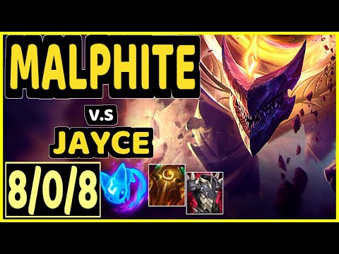 705 (MALPHITE) vs JAYCE - 8/0/8 KDA TOP GAMEPLAY - KR Ranked GRANDMASTER