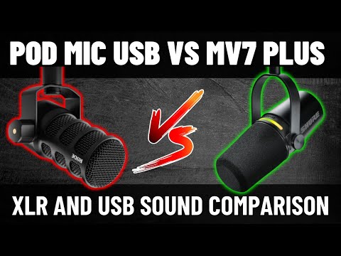RODE Pod Mic USB Vs. SURE MV7 Plus | Sound Comparison